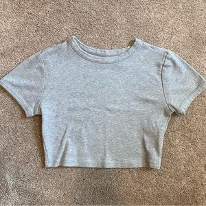 UO Light Gray Baby Tee